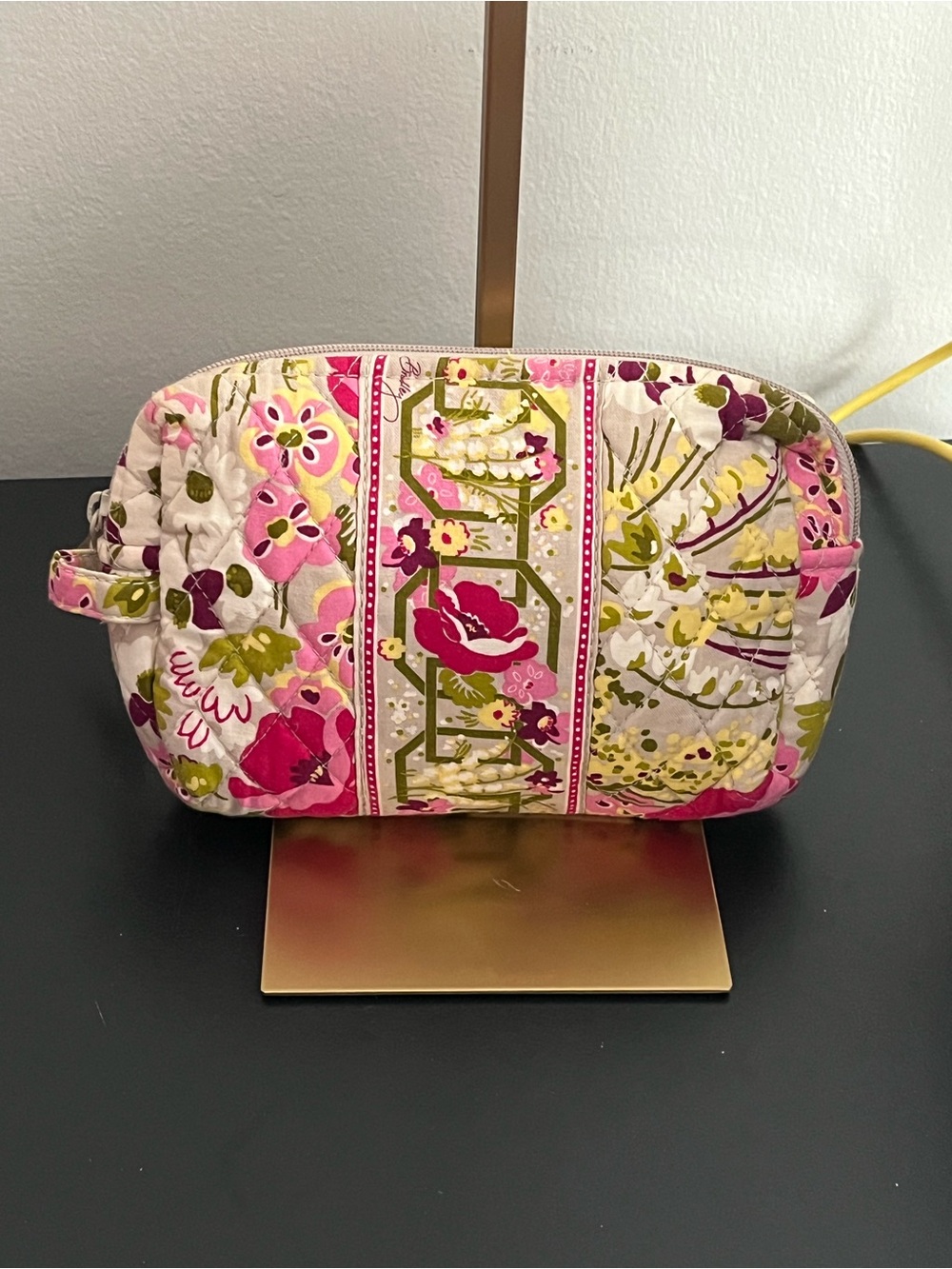 Vera Bradley Floral Pink Cosmetic Pouch
